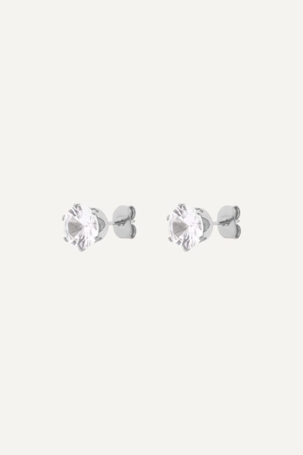 Cercei din Stainless Steel Marizzo Stone 4 mm