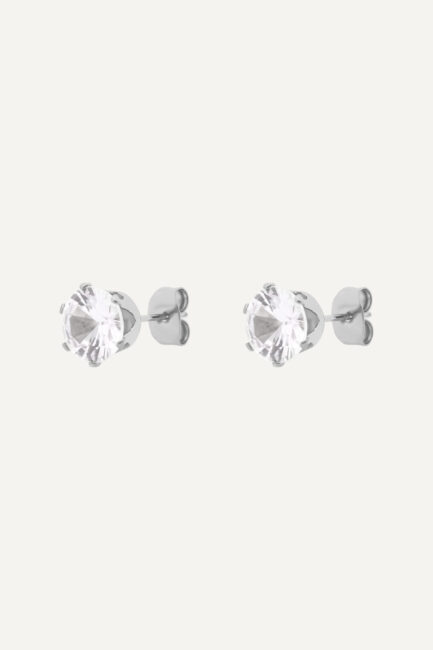 Cercei din Stainless Steel Marizzo Stone 6 mm