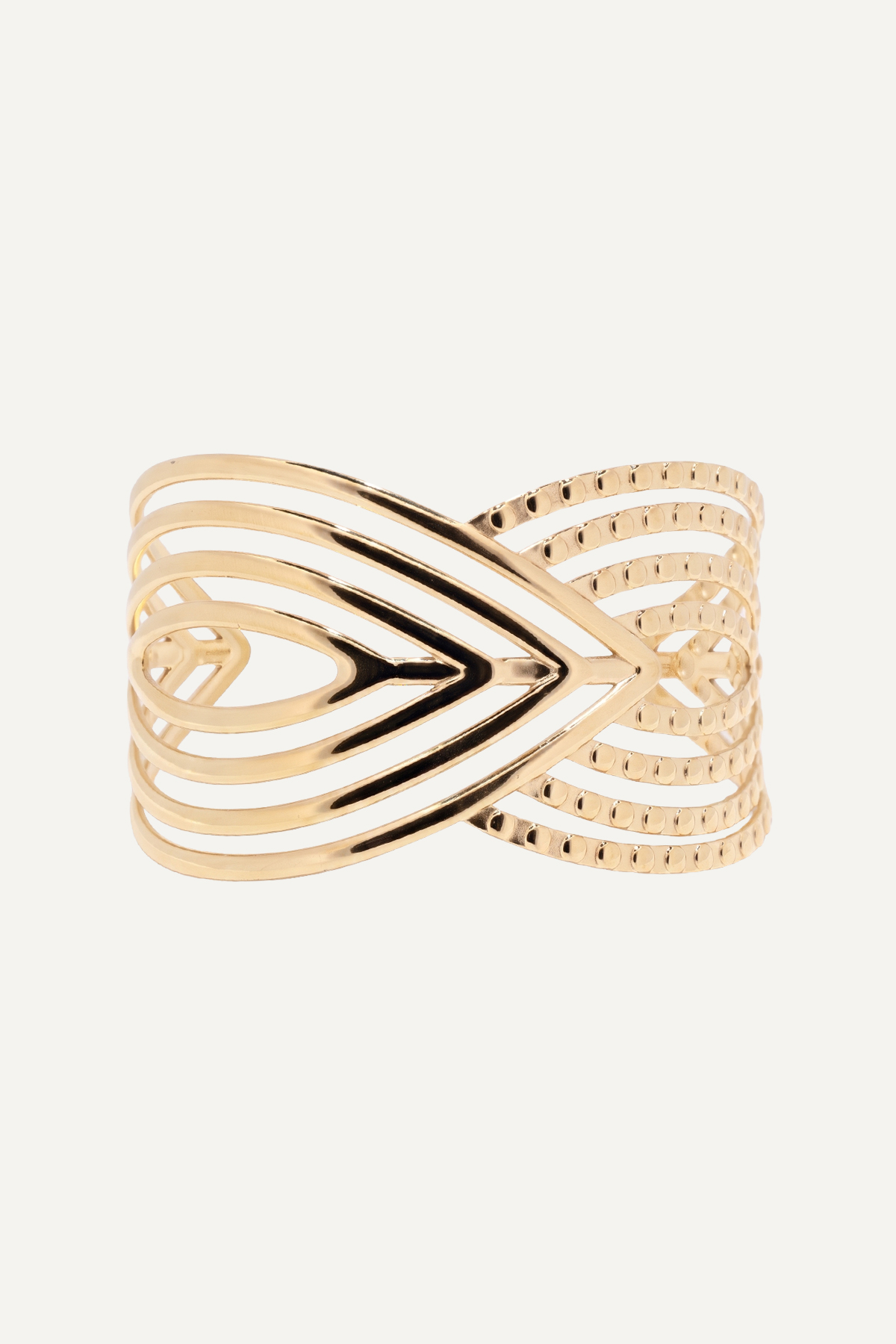 Bratara din inox Marizzo Twist Gold